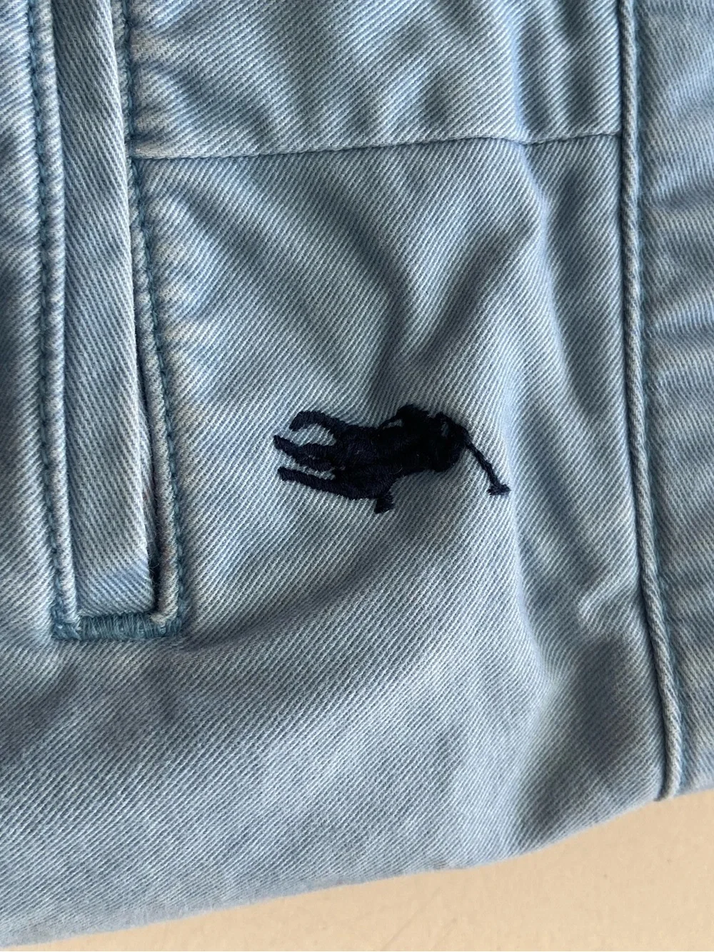 Polo by Ralph Lauren Light Blue Flat-Front Chino Shorts